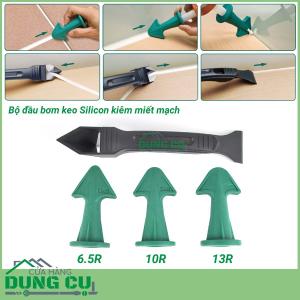 Bộ đầu bơm keo silicone kiêm chỉnh mạch kèm dụng cụ làm sạch