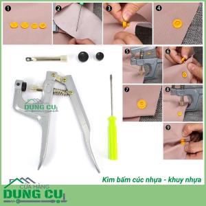 Kìm bấm khuy nhựa, cúc nhựa 3 cỡ T3/T5/T8