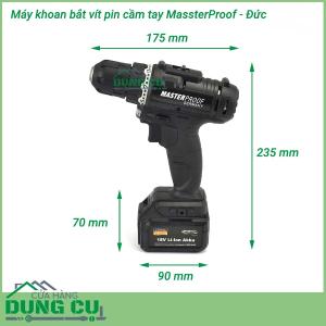 Máy khoan bắt vít pin cầm tay MasterProof - Đức