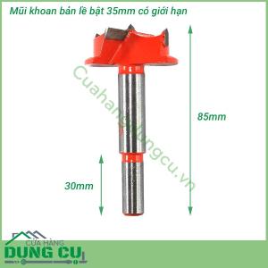 Mũi khoan bản lề bật 35mm có giới hạn