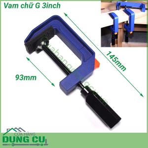 Vam chữ G kẹp nhanh 3inch