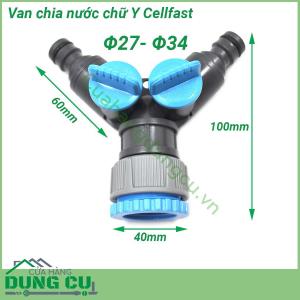 Van chia nước chữ Y cao cấp Cellfast 27mm-34mm