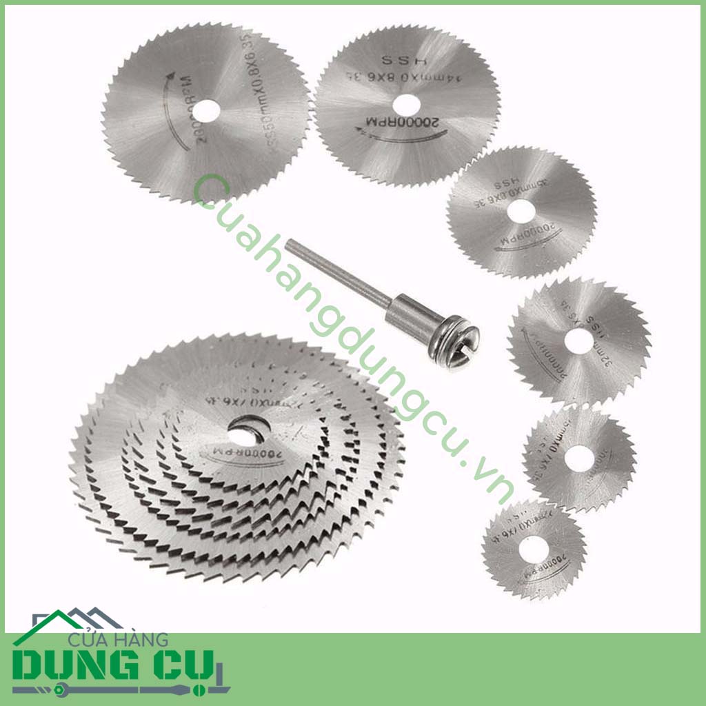 Bộ 6 lưỡi cưa mini thép HSS gắn máy khoan
