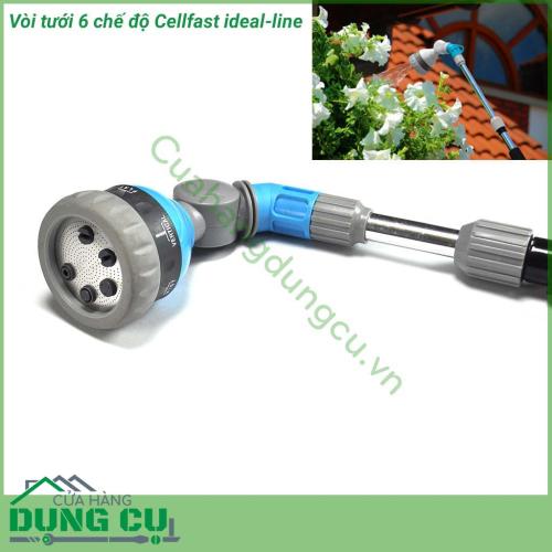 Vòi tưới cần nối dài 6 chế độ tưới Cellfast Idealline Plus