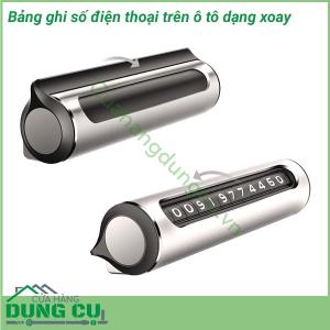 Bảng số điện thoại để trong ô tô khi đỗ xe dạng xoay