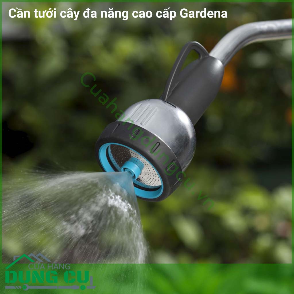 Cần tưới cây đa năng cao cấp Gardena nhập khẩu chính hãng từ Đức. Được sản xuất trên dây chuyền hiện đại, kiểm soát nghiêm ngặt về chất lượng cũng như thiết kế kiểu dáng