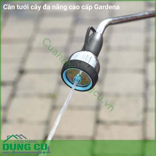 Cần tưới cây đa năng cao cấp Gardena nhập khẩu chính hãng từ Đức. Được sản xuất trên dây chuyền hiện đại, kiểm soát nghiêm ngặt về chất lượng cũng như thiết kế kiểu dáng