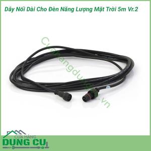 Dây nối dài cho đèn năng lượng mặt trời 5m Vr.2