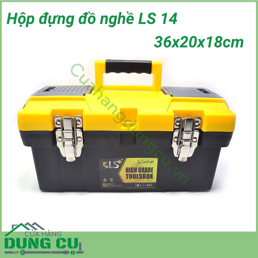Hộp đựng đồ nghề, dụng cụ sửa chữa đa năng LS 14 có kích thước nhỏ gọn nên có thể sắp xếp gọn gàng, ngăn nắp trong gia đình.