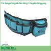 Túi đựng đồ nghề đeo hông 10 ngăn Penggong là sản phẩm chuyên dùng cho kỹ thuật viên bảo trì, sửa chữa, lắp đặt điện,nước , điều hòa , camera, cơ khí... và các công việc liên quan đến kỹ thuật