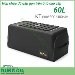 Hộp chứa đồ tiện ích để cốp xe ô tô 60L