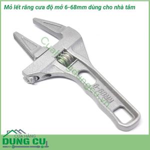 Mỏ lết mở ống nước độ mở lớn từ 6-68mm răng cưa