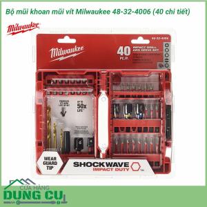 Bộ mũi khoan mũi vít Milwaukee 48-32-4006 ( 40 chi tiết)