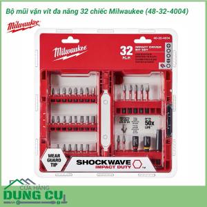 Bộ vít Milwaukee 48-32-4004 Shockwave 32 chi tiết