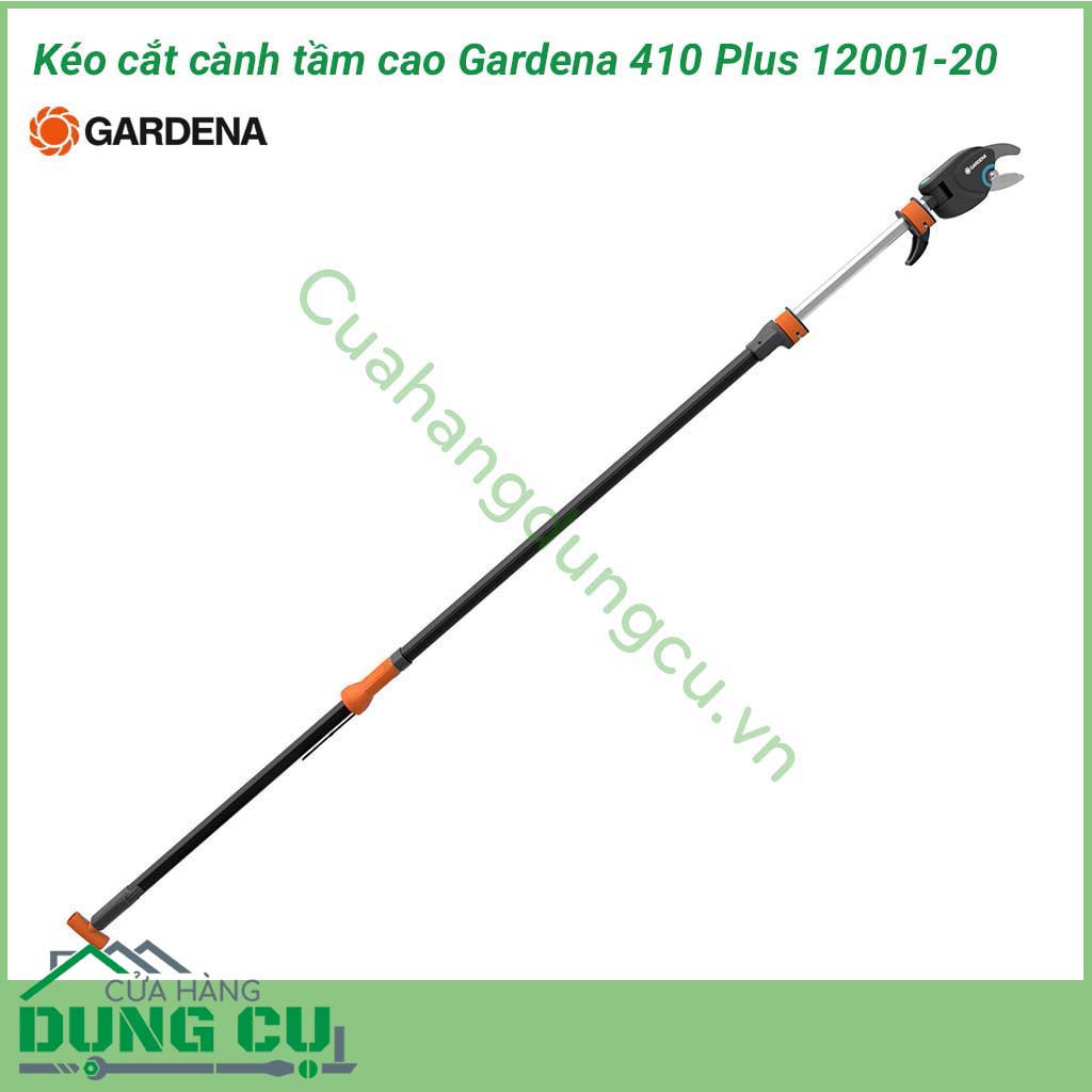 Kéo cắt cành tầm cao Gardena 410 Plus 12001-20 là sản phẩm mới với chất lượng cao, dễ dàng sử dụng mang đến sự tiện lợi cho người dùng. Với nhiều thay đổi mới trong thiết kế cũng như chất lượng vật liệu sản xuất đem lại sự hiệu quả khi làm việc.