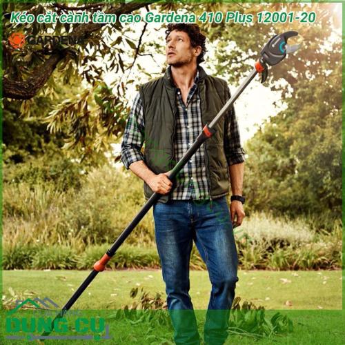 Kéo cắt cành tầm cao Gardena 410 Plus 12001-20 là sản phẩm mới với chất lượng cao, dễ dàng sử dụng mang đến sự tiện lợi cho người dùng. Với nhiều thay đổi mới trong thiết kế cũng như chất lượng vật liệu sản xuất đem lại sự hiệu quả khi làm việc.