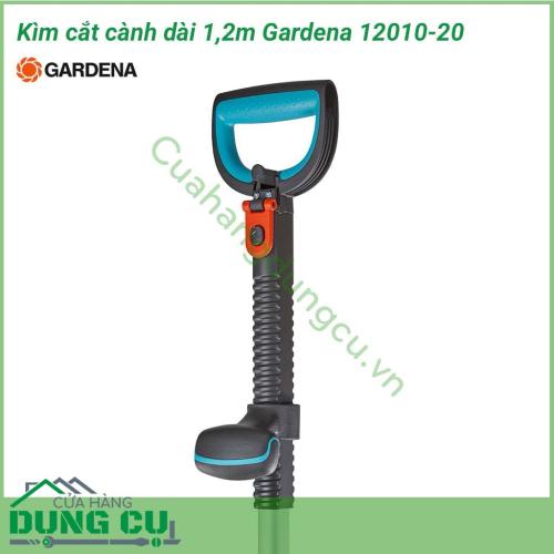 Dụng cụ cắt cành trên cao dài 1,2m Gardena 12010-20 được chế tạo để sử dụng ở những nơi có không gian nhỏ hẹp giúp cắt cành cây hoặc cắt tỉa bụi cây rậm rạp một cách dễ dàng.