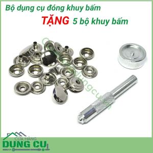 Bộ dụng cụ đóng cúc bấm tặng kèm 5 bộ cúc bấm