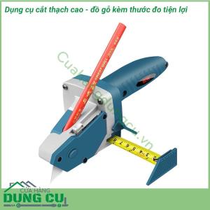 Dụng cụ cắt thạch cao - đồ gỗ kèm thước đo tiện lợi