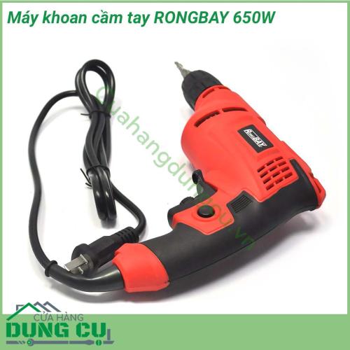 Máy khoan RONGBAY cầm tay 650W được người sử dụng tin dùng bởi những tính năng nổi bật như máy hoạt động khỏe khoắn, đem lại hiệu quả cao trong công việc. Ngoài ra, máy còn có kết cấu nhỏ gọn, đem lại sự nhẹ nhàng, tiện dụng. 