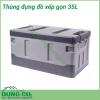 Thùng nhựa đựng đồ xếp gọn 35L là giải pháp tuyệt vời giúp bạn sắp xếp đồ đạc ngăn nắp và gọn gàng hơn. Với thiết kế thông minh có thể tháo rời xếp gọn lại và cất đi khi không cần sử dụng nữa mà không tốn diện tích.