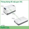 Thùng nhựa đựng đồ xếp gọn 35L là giải pháp tuyệt vời giúp bạn sắp xếp đồ đạc ngăn nắp và gọn gàng hơn. Với thiết kế thông minh có thể tháo rời xếp gọn lại và cất đi khi không cần sử dụng nữa mà không tốn diện tích.