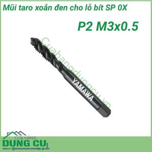 Mũi taro máy xoắn đen cho lỗ bít SP OX P2 M3x0.5
