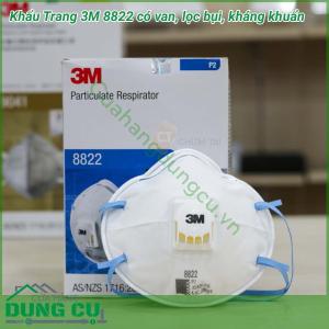 Khẩu trang kháng khuẩn 3M 8822 có van thở