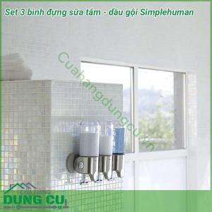 Hộp đựng dầu gội sữa tắm gắn tường Simplehuman