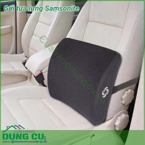 Gối tựa lưng cao cấp Samsonite cooling gel 