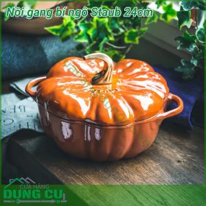 Nồi gang bí ngô Staub 24cm cao cấp