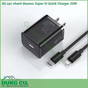 Bộ sạc nhanh Baseus Super Si PD 20W/Q.C 3,0