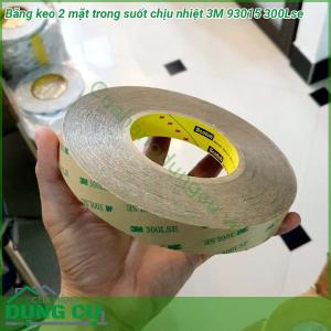 Băng keo 2 mặt trong suốt chịu nhiệt 3M 93015 300Lse