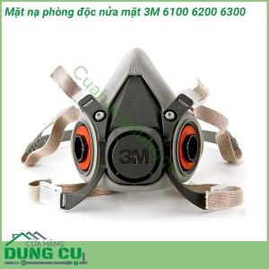 Mặt nạ phòng độc nửa mặt 3M 6100 6200 6300 (Chưa Có Phin)