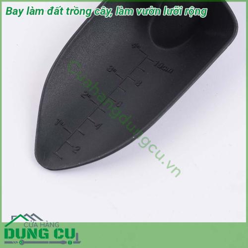 Bay làm đất trồng cây làm vườn lưỡi rộng thiết kế nhỏ gọn tiện lợi dễ dàng cầm nắm bảo quản Chất liệu nhựa cao cấp độ bền cao Lưỡi bay được thiết kế theo kiểu lưỡi rộng dễ dàng lau rửa sạch sẽ sau khi sử dụng