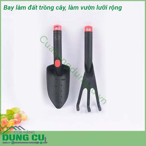 Bay làm đất trồng cây làm vườn lưỡi rộng thiết kế nhỏ gọn tiện lợi dễ dàng cầm nắm bảo quản Chất liệu nhựa cao cấp độ bền cao Lưỡi bay được thiết kế theo kiểu lưỡi rộng dễ dàng lau rửa sạch sẽ sau khi sử dụng