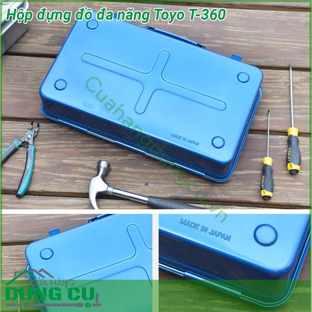 Hộp đựng đồ đa năng Toyo T-360 là dụng cụ dùng để lưu trữ cất giữ đồ nghề thiết bị Sản phẩm có thiết kế tiện dụng chất liệu cao cấp cứng bền đẹp Sản phẩm mang đến sự tiện dụng cho người dùng
