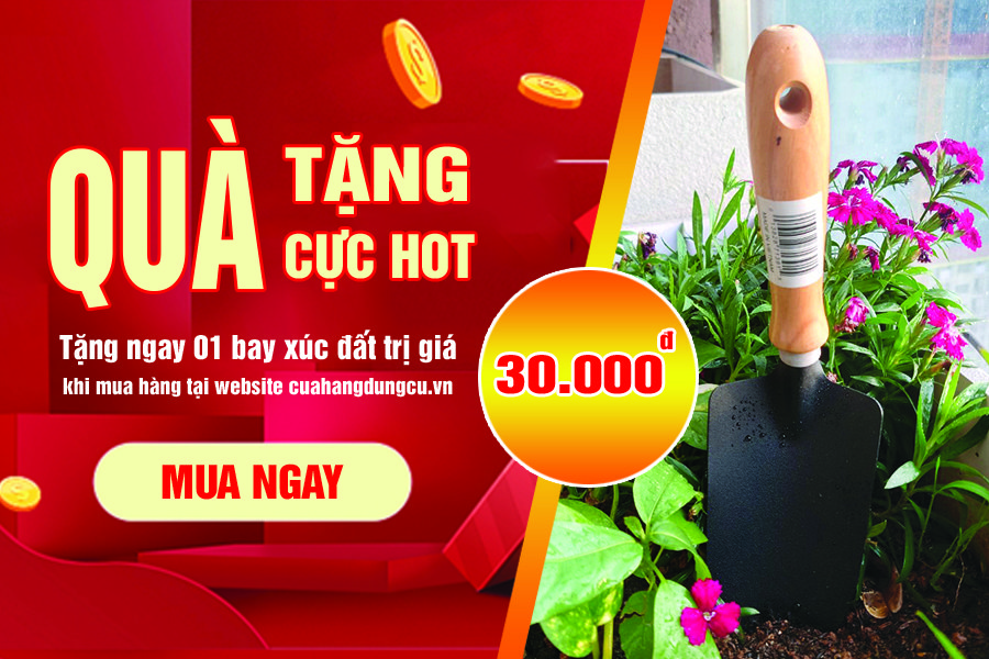 Tặng bay làm đất khi mua bất kỳ đơn hàng nào có giá trị từ 200K