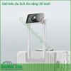 Vali kéo du lịch đa năng 20 inch có thiết kế khung hợp kim nhôm siêu chắc chắn Tay cầm bằng kim loại sáng bóng không gỉ kéo lên kéo xuống mượt mà Bánh xe xoay 360 độ giúp kéo đẩy vali nhẹ nhàng dễ dàng Ngăn đựng rộng rãi chắc chắn