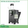 Vali kéo du lịch đa năng 20 inch có thiết kế khung hợp kim nhôm siêu chắc chắn Tay cầm bằng kim loại sáng bóng không gỉ kéo lên kéo xuống mượt mà Bánh xe xoay 360 độ giúp kéo đẩy vali nhẹ nhàng dễ dàng Ngăn đựng rộng rãi chắc chắn
