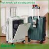 Vali kéo du lịch đa năng 20 inch có thiết kế khung hợp kim nhôm siêu chắc chắn Tay cầm bằng kim loại sáng bóng không gỉ kéo lên kéo xuống mượt mà Bánh xe xoay 360 độ giúp kéo đẩy vali nhẹ nhàng dễ dàng Ngăn đựng rộng rãi chắc chắn
