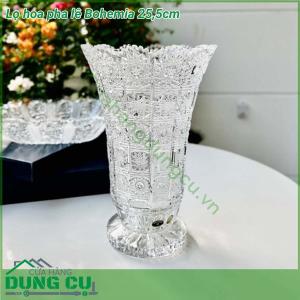 Lọ hoa pha lê Bohemia 25,5cm