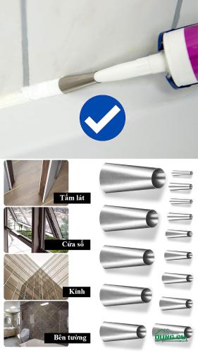 [Top 9] Ứng dụng thực tế của Đầu miết mạch keo silicone inox