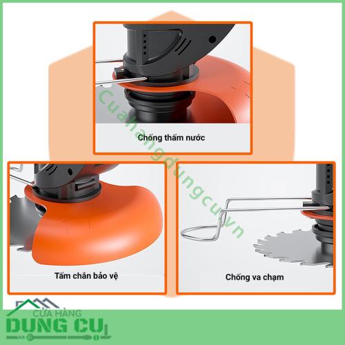 Máy cắt cỏ tỉa cành cầm tay dùng pin LAPUSEN