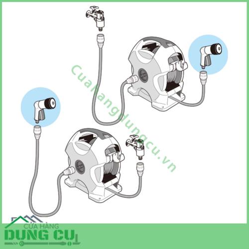 Cuộn ống tưới vườn tự động 15m Takagi R715FJC2